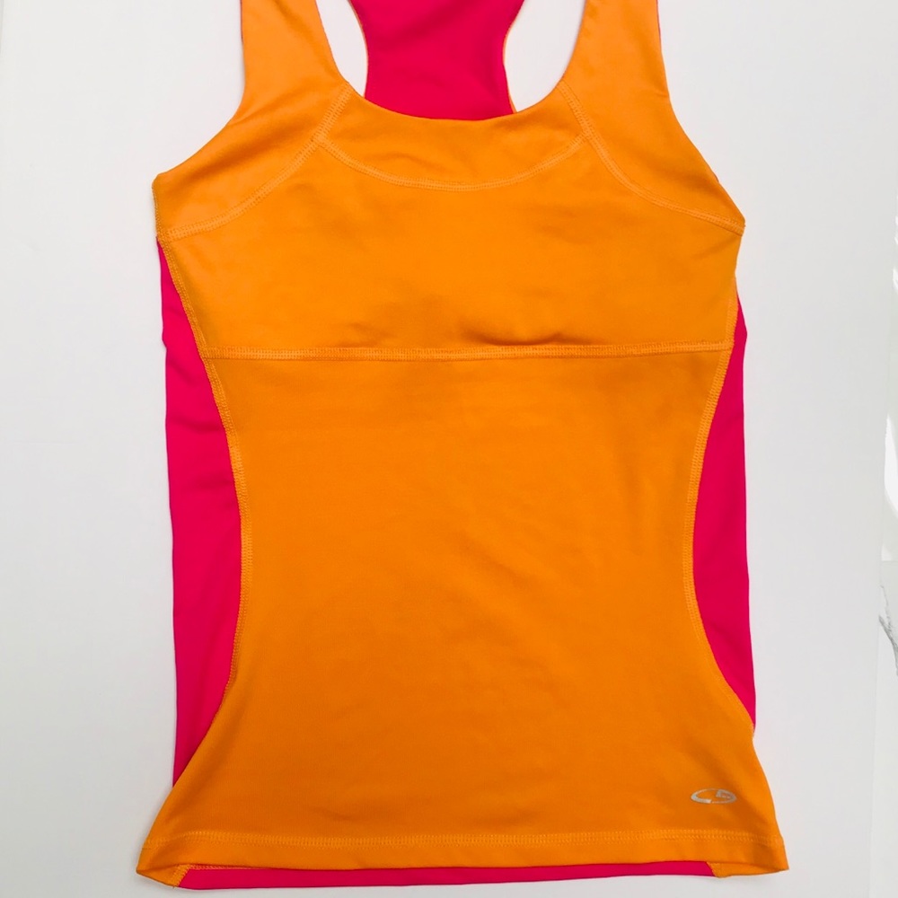 C9 Champion Racerback Sports Tank Top  Pink Orange Women Size XS
